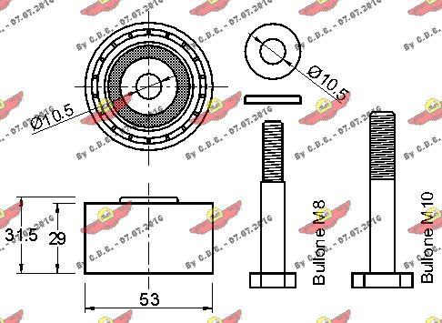 Autokit 03.80750 - Направляющий ролик, зубчатый ремень ГРМ autospares.lv