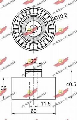 Autokit 03.80787 - Направляющий ролик, зубчатый ремень ГРМ autospares.lv