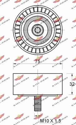 Autokit 03.81953 - Ролик, поликлиновый ремень autospares.lv