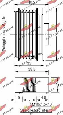 Autokit 03.81500 - Шкив генератора, муфта autospares.lv