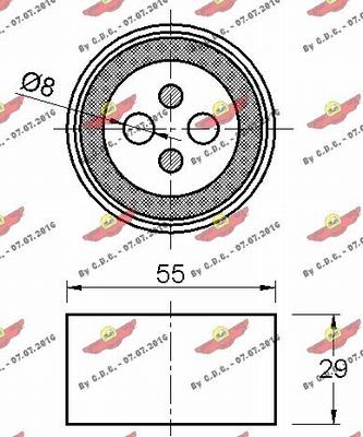 Autokit 03.81589 - Натяжной ролик, зубчатый ремень ГРМ autospares.lv