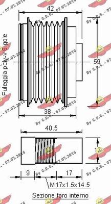 Autokit 03.81530 - Шкив генератора, муфта autospares.lv