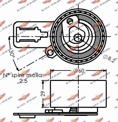 Autokit 03.81699 - Натяжной ролик, зубчатый ремень ГРМ autospares.lv