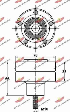 Autokit 03.81814 - Ролик, поликлиновый ремень autospares.lv