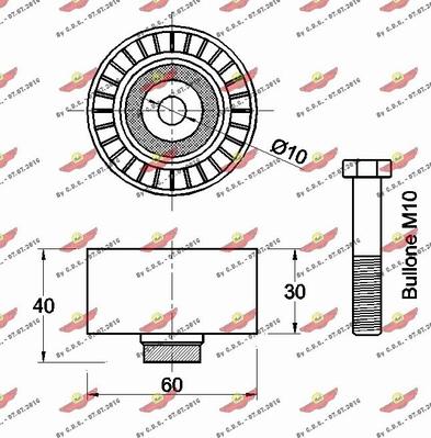 Autokit 03.81889 - Направляющий ролик, зубчатый ремень ГРМ autospares.lv