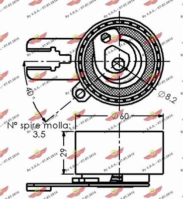 Autokit 03.81873 - Натяжной ролик, зубчатый ремень ГРМ autospares.lv