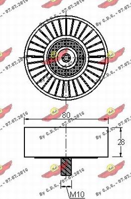 Autokit 03.81310 - Ролик, поликлиновый ремень autospares.lv