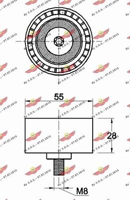 Autokit 03.81311 - Ролик, поликлиновый ремень autospares.lv