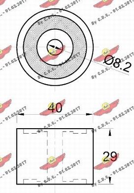 Autokit 03.82074 - Направляющий ролик, зубчатый ремень ГРМ autospares.lv