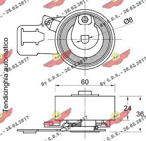 Autokit 03.82073 - Натяжной ролик, зубчатый ремень ГРМ autospares.lv