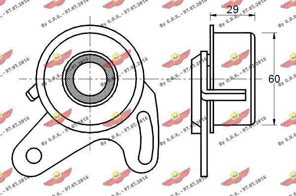 Autokit 03.385 - Натяжной ролик, зубчатый ремень ГРМ autospares.lv