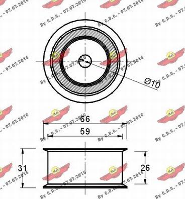 Autokit 03.294 - Направляющий ролик, зубчатый ремень ГРМ autospares.lv