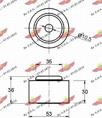 Autokit 03.200 - Направляющий ролик, зубчатый ремень ГРМ autospares.lv