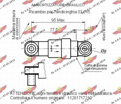 Autokit 03.220 - Виброгаситель, поликлиновый ремень autospares.lv