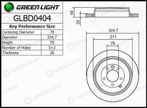 AutomotiveAdriado GLBD0404 - Тормозной диск autospares.lv