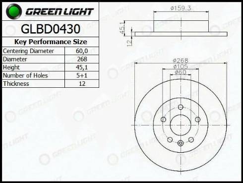 AutomotiveAdriado GLBD0430 - Тормозной диск autospares.lv