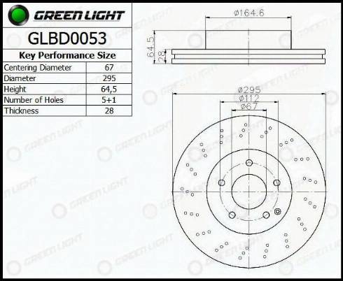 AutomotiveAdriado GLBD0053 - Тормозной диск autospares.lv