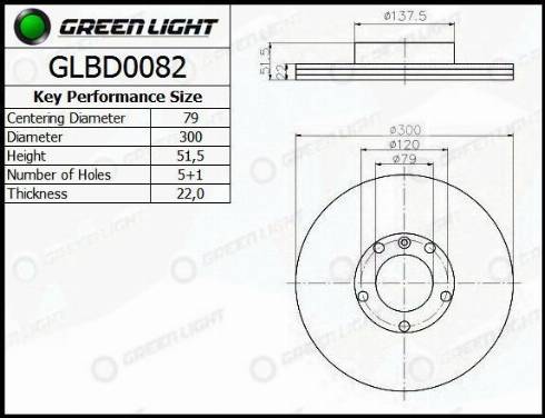 AutomotiveAdriado GLBD0082 - Тормозной диск autospares.lv