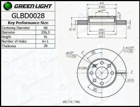 AutomotiveAdriado GLBD0028 - Тормозной диск autospares.lv