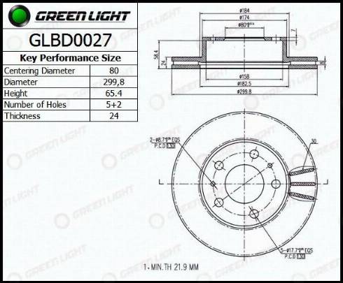 AutomotiveAdriado GLBD0027 - Тормозной диск autospares.lv