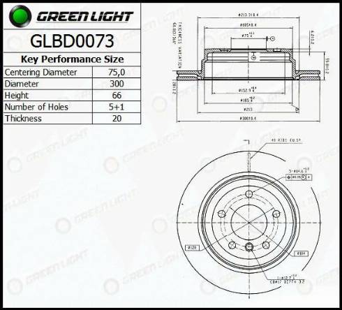 AutomotiveAdriado GLBD0073 - Тормозной диск autospares.lv