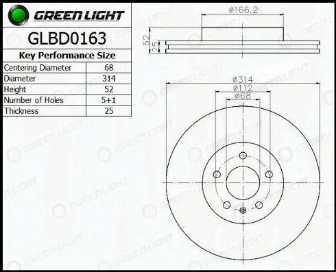 AutomotiveAdriado GLBD0163 - Тормозной диск autospares.lv