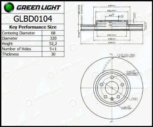 AutomotiveAdriado GLBD0104 - Тормозной диск autospares.lv