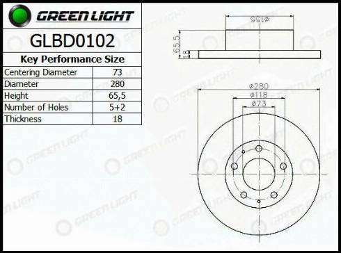 AutomotiveAdriado GLBD0102 - Тормозной диск autospares.lv