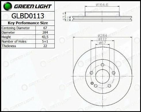 AutomotiveAdriado GLBD0113 - Тормозной диск autospares.lv