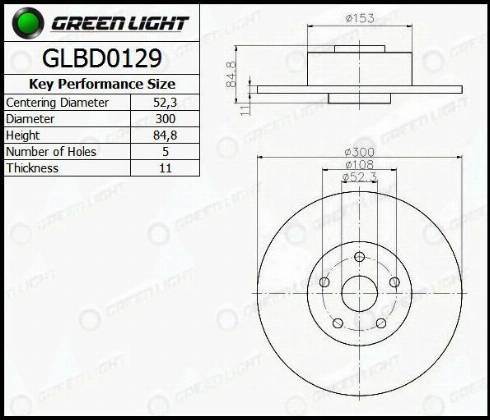 AutomotiveAdriado GLBD0129 - Тормозной диск autospares.lv