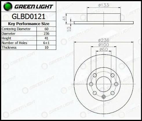 AutomotiveAdriado GLBD0121 - Тормозной диск autospares.lv