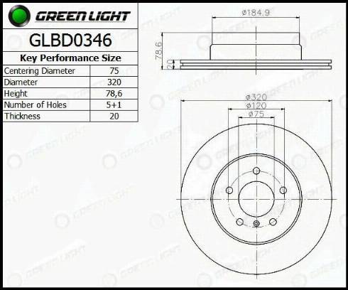 AutomotiveAdriado GLBD0346 - Тормозной диск autospares.lv