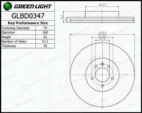 AutomotiveAdriado GLBD0347 - Тормозной диск autospares.lv