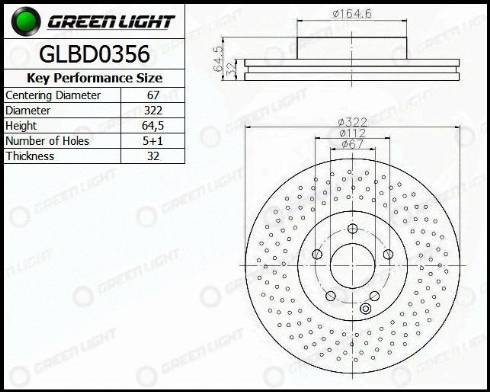 AutomotiveAdriado GLBD0356 - Тормозной диск autospares.lv