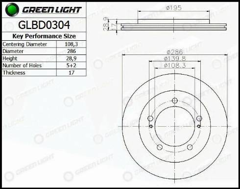 AutomotiveAdriado GLBD0304 - Тормозной диск autospares.lv