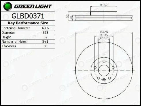 AutomotiveAdriado GLBD0371 - Тормозной диск autospares.lv