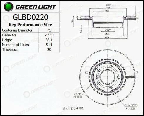 AutomotiveAdriado GLBD0220 - Тормозной диск autospares.lv