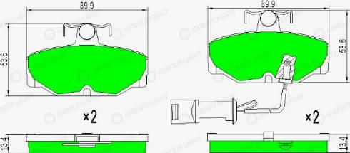 AutomotiveAdriado GLBP0409 - Тормозные колодки, дисковые, комплект autospares.lv