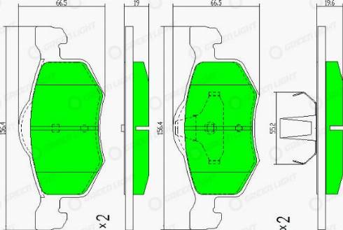 AutomotiveAdriado GLBP0426 - Тормозные колодки, дисковые, комплект autospares.lv