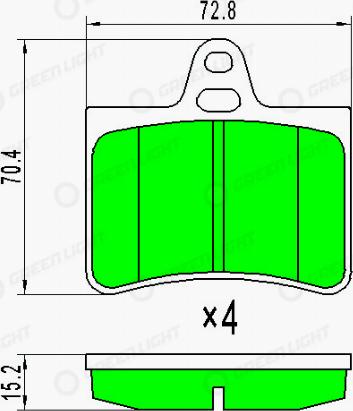 AutomotiveAdriado GLBP0094 - Тормозные колодки, дисковые, комплект autospares.lv