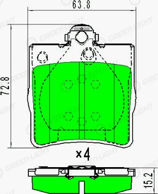 AutomotiveAdriado GLBP0046 - Тормозные колодки, дисковые, комплект autospares.lv