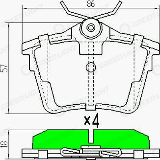 AutomotiveAdriado GLBP0048 - Тормозные колодки, дисковые, комплект autospares.lv