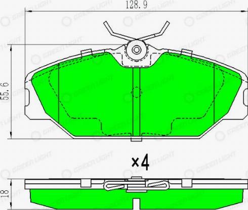 AutomotiveAdriado GLBP0065 - Тормозные колодки, дисковые, комплект autospares.lv