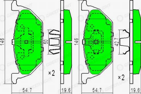 AutomotiveAdriado GLBP0011 - Тормозные колодки, дисковые, комплект autospares.lv