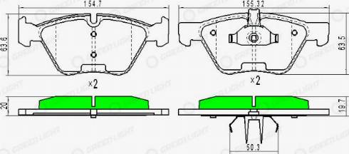 AutomotiveAdriado GLBP0080 - Тормозные колодки, дисковые, комплект autospares.lv