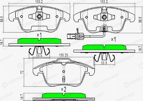 AutomotiveAdriado GLBP0038 - Тормозные колодки, дисковые, комплект autospares.lv