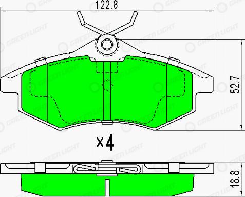 AutomotiveAdriado GLBP0070 - Тормозные колодки, дисковые, комплект autospares.lv