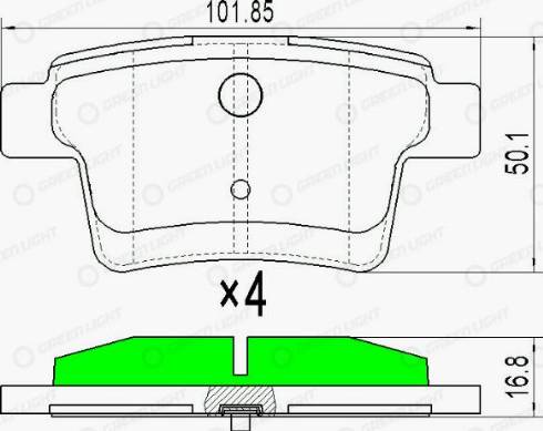 AutomotiveAdriado GLBP0142 - Тормозные колодки, дисковые, комплект autospares.lv