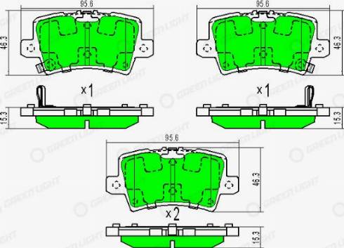 AutomotiveAdriado GLBP0169 - Тормозные колодки, дисковые, комплект autospares.lv