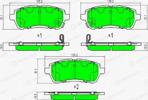 AutomotiveAdriado GLBP0134 - Тормозные колодки, дисковые, комплект autospares.lv